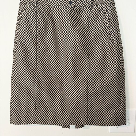 Carlisle Checkered Pencil Skirt 12 - Picture 1 of 8